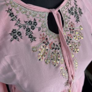 Alternative view of Baby Pink ভাংচুর ২ পিস | Viral Rounded Vangchur 2 Piece