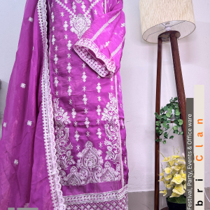সাদাবাহার অরগাঞ্জা Purple |  Pakistani inspired Unstitched