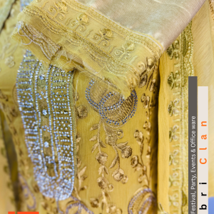 Alternative view of Light Mustered  স্টার জর্জেট স্টোন লাক্সারি লেজারকাট ফোর পিস