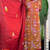 Dark red Elegant জামালপুরের নকশী থ্রি পিস
